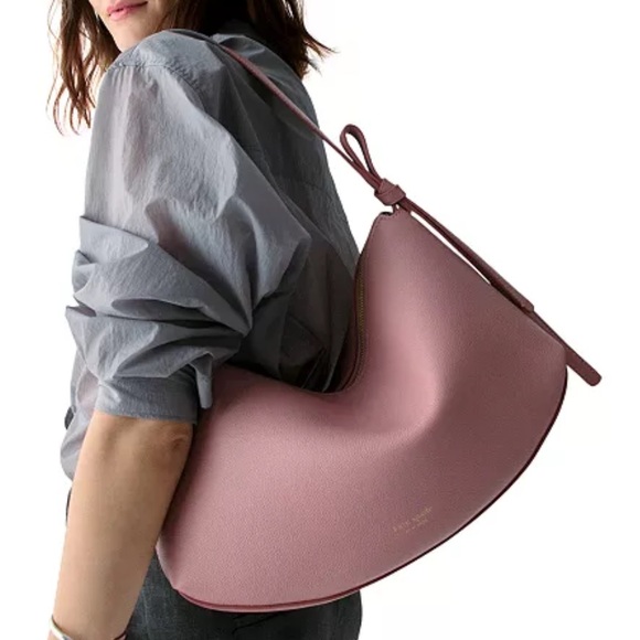 KATE SPADE NEW YORK Loop Large Pebbled Leather Shoulder Bag, Dust Rose NWT - Picture 2 of 5